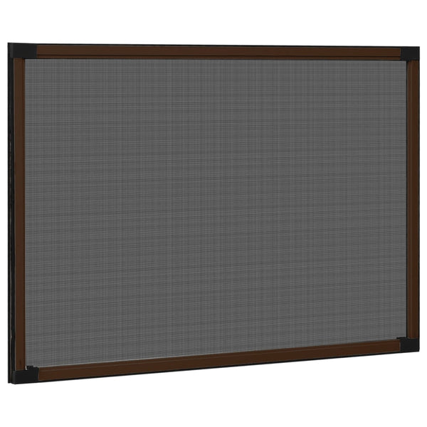 vidaXL Extendable Window Insect Screen Brown (100-193)x75 cm