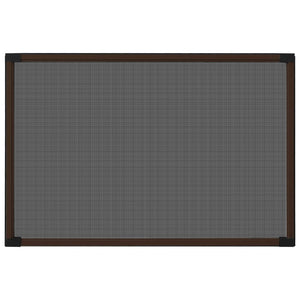 vidaXL Extendable Window Insect Screen Brown (100-193)x75 cm