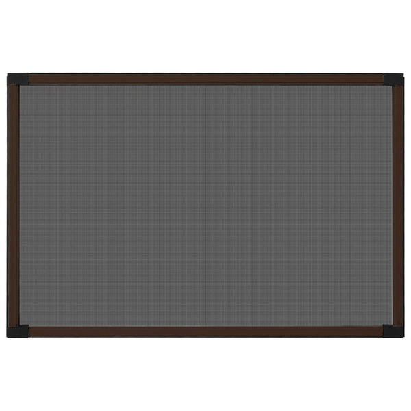 vidaXL Extendable Window Insect Screen Brown (100-193)x75 cm