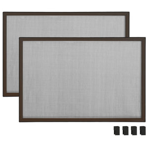 vidaXL Extendable Window Insect Screen Brown (100-193)x75 cm