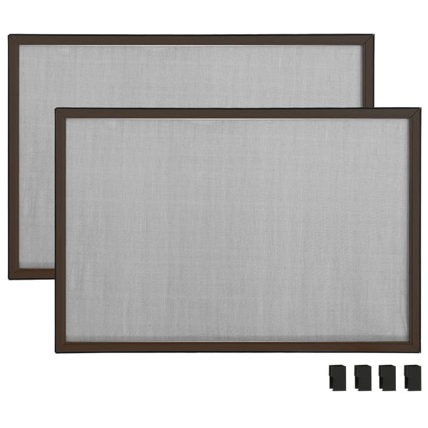 vidaXL Extendable Window Insect Screen Brown (100-193)x75 cm