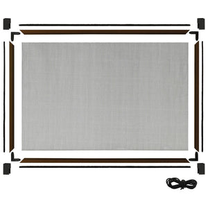 vidaXL Extendable Window Insect Screen Brown (100-193)x75 cm