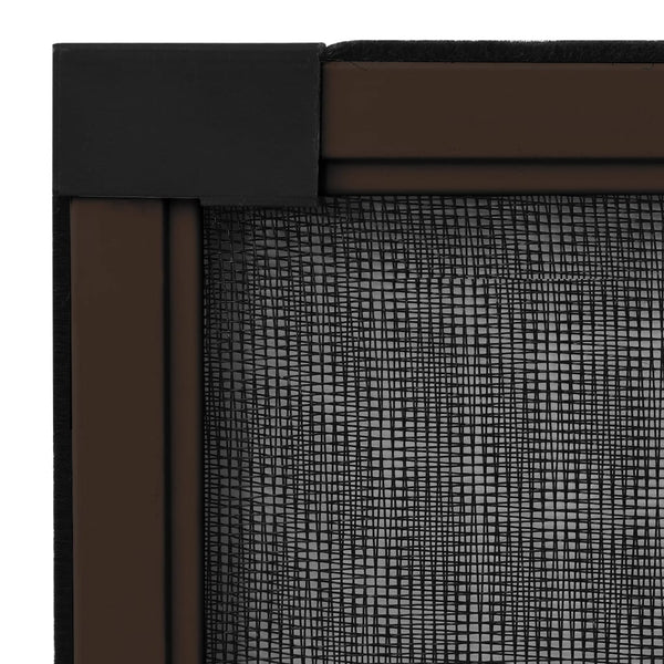 vidaXL Extendable Window Insect Screen Brown (100-193)x75 cm