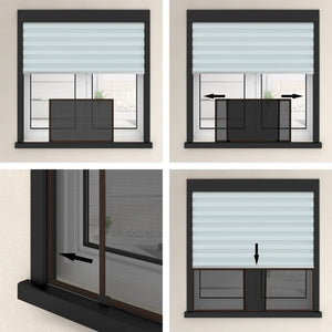 vidaXL Extendable Window Insect Screen Brown (100-193)x75 cm
