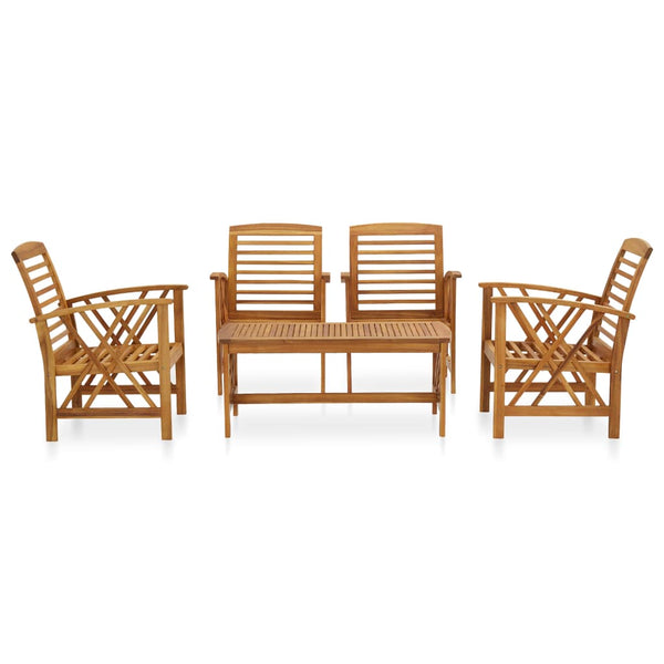 vidaXL 5-piece Garden Lounge Set Solid Acacia Wood