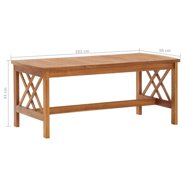 vidaXL 3-Piece Garden Lounge Set with Cushions Solid Acacia Wood