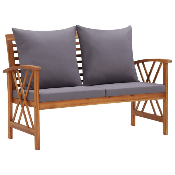 vidaXL 3-Piece Garden Lounge Set with Cushions Solid Acacia Wood