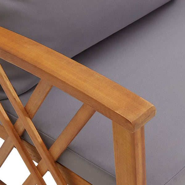 vidaXL 3-Piece Garden Lounge Set with Cushions Solid Acacia Wood
