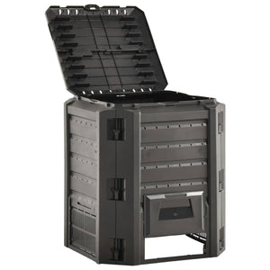vidaXL Garden Composter Black 380 L