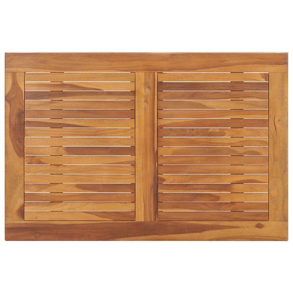 vidaXL Folding Outdoor Dining Table 90x60x75 cm Solid Teak Wood