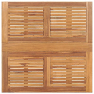 vidaXL Foldable Garden Dining Table 90x90x75 cm Solid Teak Wood