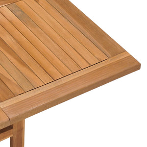 vidaXL Foldable Garden Dining Table 90x90x75 cm Solid Teak Wood
