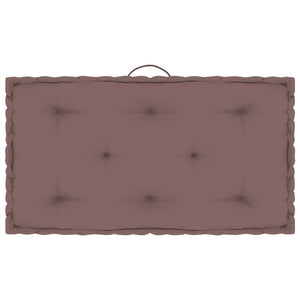 vidaXL Pallet Floor Cushion Taupe 73x40x7 cm Cotton