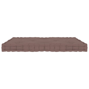 vidaXL Pallet Floor Cushion Taupe 73x40x7 cm Cotton