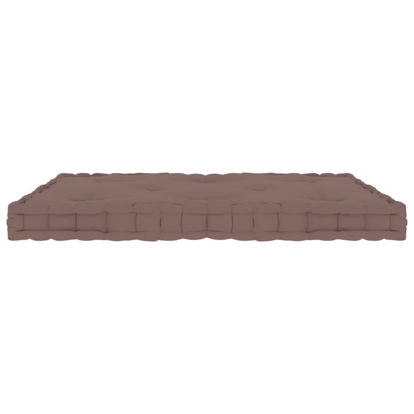 vidaXL Pallet Floor Cushion Taupe 73x40x7 cm Cotton