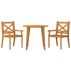 vidaXL 3-Piece Garden Dining Set Solid Acacia Wood