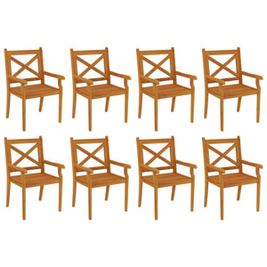 vidaXL 9-piece Garden Dining Set Solid Acacia Wood
