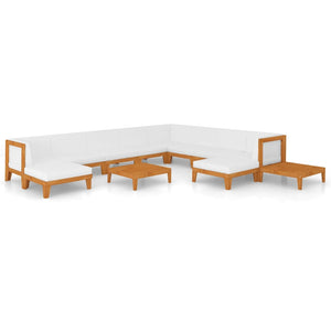 vidaXL 12-piece Garden Lounge Set with Cushions Solid Acacia Wood