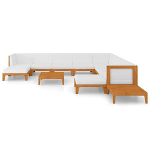 vidaXL 12-piece Garden Lounge Set with Cushions Solid Acacia Wood