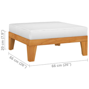 vidaXL 12-piece Garden Lounge Set with Cushions Solid Acacia Wood