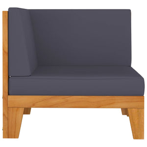 vidaXL 12-Piece Garden Lounge Set with Cushions Solid Acacia Wood