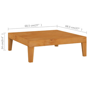vidaXL 12-Piece Garden Lounge Set with Cushions Solid Acacia Wood