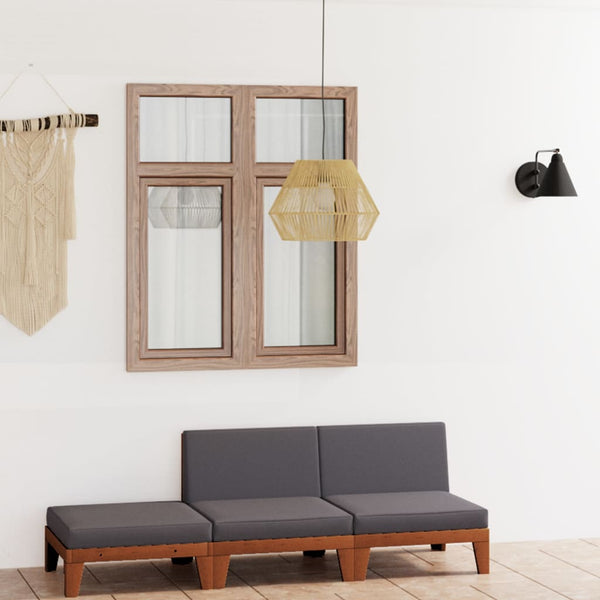 vidaXL 3-Piece Garden Lounge Set with Cushions Solid Acacia Wood