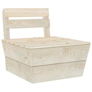 vidaXL Modular Pallet Sofa Center Section Impregnated Spruce Wood