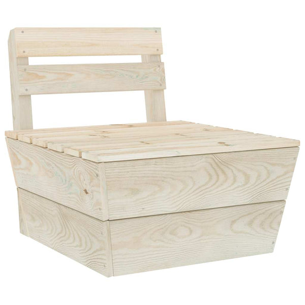 vidaXL Modular Pallet Sofa Center Section Impregnated Spruce Wood