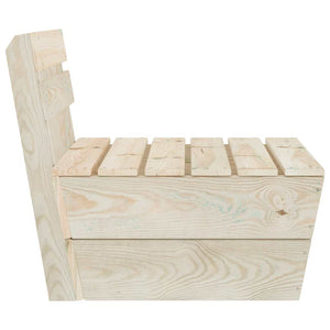 vidaXL Modular Pallet Sofa Center Section Impregnated Spruce Wood