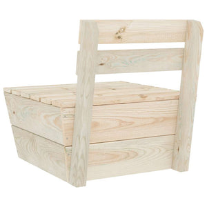 vidaXL Modular Pallet Sofa Center Section Impregnated Spruce Wood