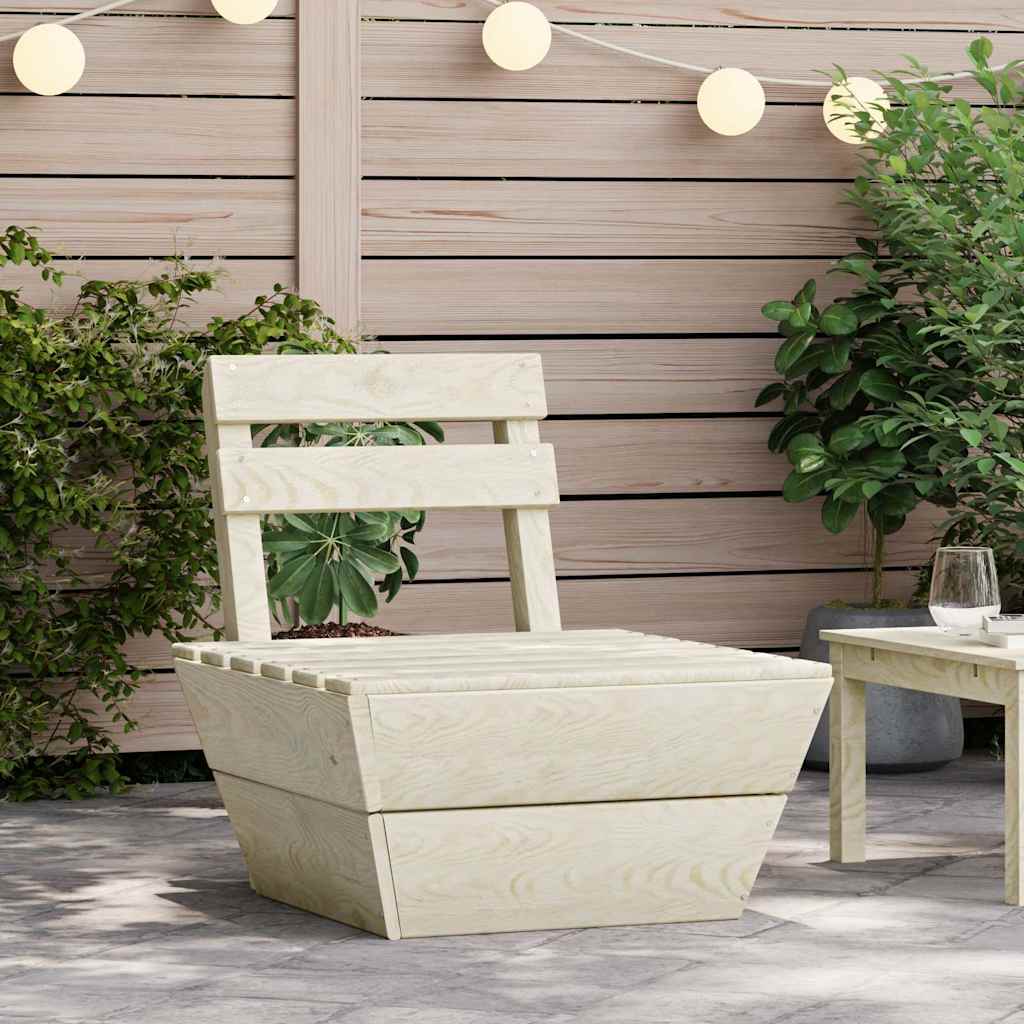 vidaXL Modular Pallet Sofa Center Section Impregnated Spruce Wood