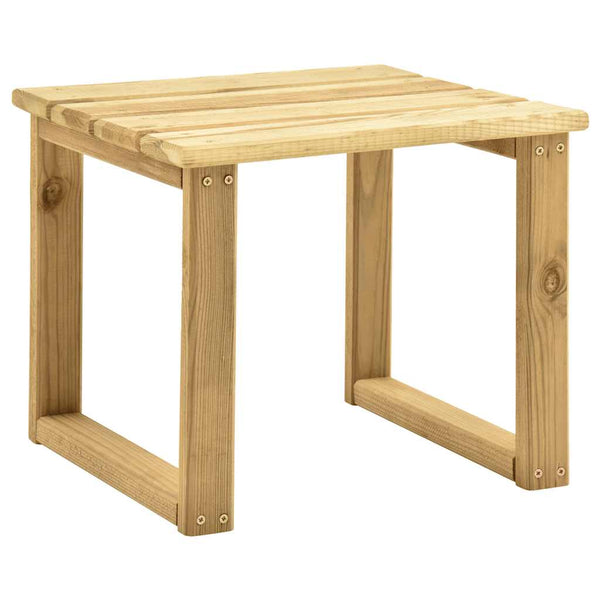 vidaXL Garden Sun Lounger with Table Impregnated Pinewood