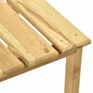 vidaXL Garden Sun Lounger with Table Impregnated Pinewood