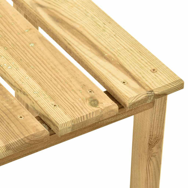 vidaXL Garden Sun Lounger with Table Impregnated Pinewood