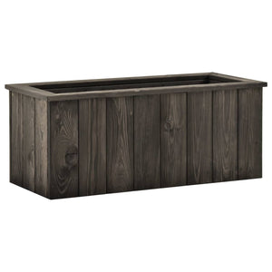 vidaXL Raised Garden Bed Dark Gray 74x32x30 cm Solid Pine Wood
