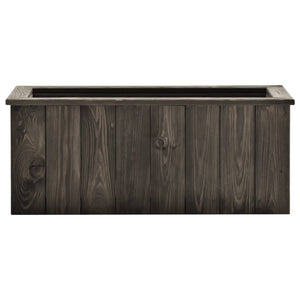 vidaXL Raised Garden Bed Dark Gray 74x32x30 cm Solid Pine Wood