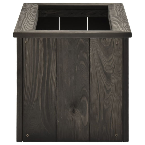 vidaXL Raised Garden Bed Dark Gray 74x32x30 cm Solid Pine Wood
