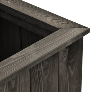 vidaXL Raised Garden Bed Dark Gray 74x32x30 cm Solid Pine Wood