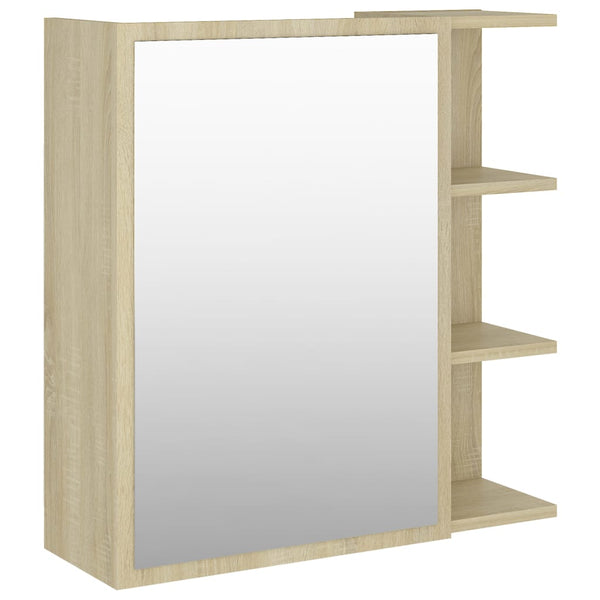 Bad Spiegelschrank Sonoma-Eiche 62,5 cm