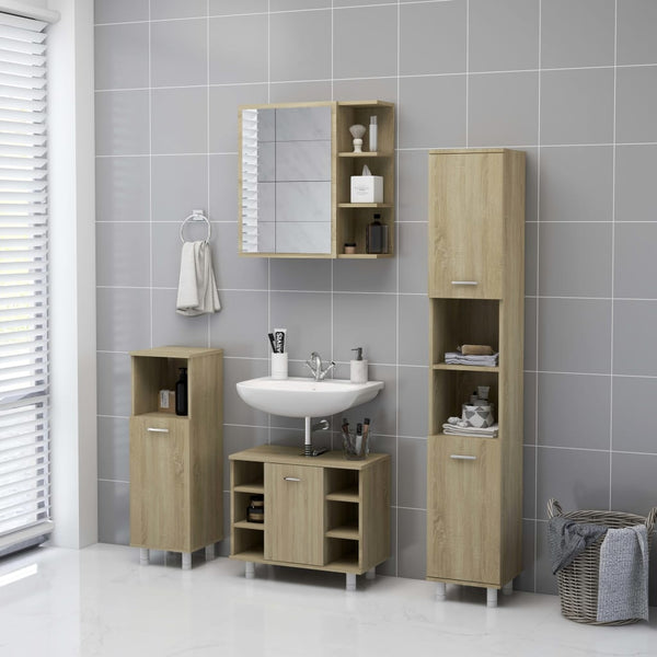 Bad Spiegelschrank Sonoma-Eiche 62,5 cm