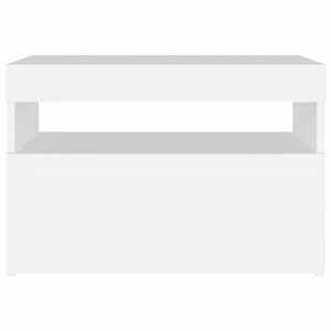 vidaXL TV Cabinet with LED Lights White 60x35x40 cm