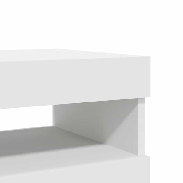 vidaXL TV Cabinets with LED Lights 2 pcs White 60x35x40cm