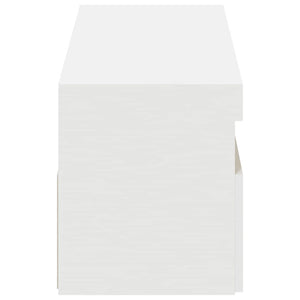 vidaXL TV Cabinets with LED Lights 2 pcs White 60x35x40cm