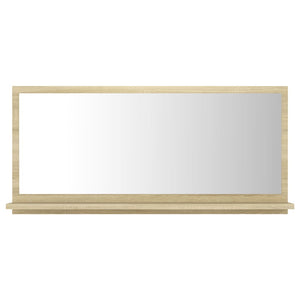 vidaXL Bathroom Mirror Sonoma Oak 80x10.5x37 cm Engineered Wood