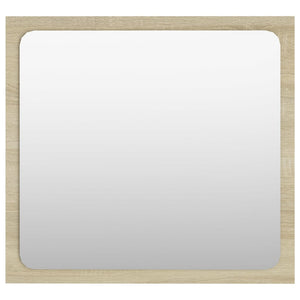 vidaXL Bathroom Mirror Sonoma Oak 40x1.5x37 cm Engineered Wood