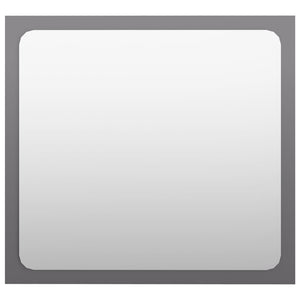 vidaXL Bathroom Mirror High Gloss Grey 40x1.5x37 cm Engineered Wood