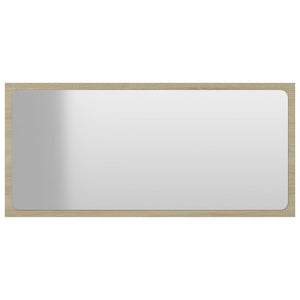 vidaXL Bathroom Mirror Sonoma Oak 80x1.5x37 cm Engineered Wood