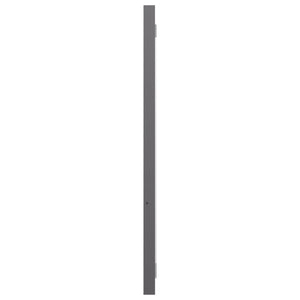vidaXL Bathroom Mirror High Gloss Grey 80x1.5x37 cm Engineered Wood
