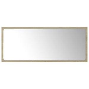 vidaXL Bathroom Mirror Sonoma Oak 90x1.5x37 cm Engineered Wood